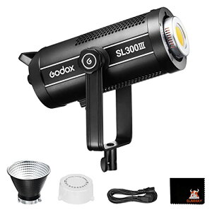 Godox SL300III 330W(MAX.) LED rfIʐ^BepCgABowens }Eg̎ʐ^BepX^WI CgAAo͏ƖA8 ̃vZbgƖʃTCg [h (SL-300WIII)
