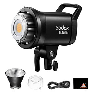 Godox SL60IIBi 75W LED �r�f�I���C�g�ABowens �}�E���g 25100Lux@5600K�A�f���A���F���x�A0%-100% �P�x�����A�A�v������A�C���^�r���[�A�|�[�g���[�g�A�Õ��A�r�f�I�B�e�ɓK���Ă��܂�
