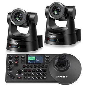 FoMaKo PTZ �J���� �o���h�� 20X 3G-SDI IP PoE HDMI PTZ �J���� (2pcs) PTZ �R���g ���[���[ PoE IP PTZ �J���� (PTZ �o���h�� FMK20SDIx2+KC608 Pro)