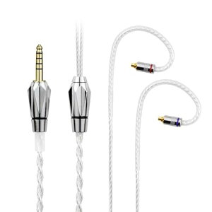 cooyin �����̗� ���P�[�u�� MMCX �P�[�u�� �C���z�� HIFI���� 4�c �⃁�b�L�P������ Shure SE�V���[�YSE215�ESE315�ESE425 JVC HA�V���[�Y HA-FD02�EHA-FX1100�EHA-FX850�ȂǂɓK������ �X�g���[�g�^ 4.4mm