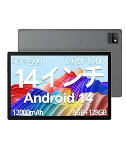 MESWAO Android 14 �^�u���b�g14�C���`���� wi-fi���f�� 6GB+128GB+1TB TF�g�� 1920*1200 IPSFHD���� 12000mAh 2.2Ghz G99 8�R�ACPU 4�X�s�[�J�[���� 5MP/32MP�J���� Type-C�[�d+WiFi5+BT5.0+GMS+ GPS+�I�����C������