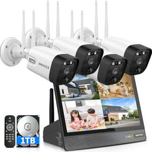 双方向通話・ダブルアンテナ信号強化・130° 超広角 防犯カメラ ワイヤレス 屋外 防犯カメラセット防犯カメラ 防犯カメラ ワイヤレス 屋外 ワイヤレス防犯カメラセット 監視カメラ ワイヤレ