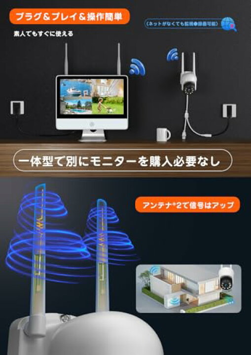 楽天市場】500万画素・360°全方位追尾 防犯カメラ ワイヤレス 屋外 