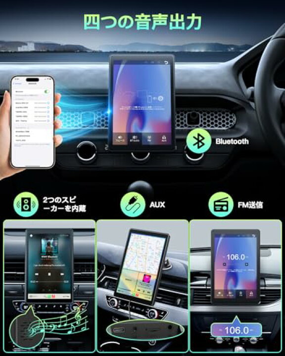 楽天市場】VOLAM 7インチ ワイヤレス カーオーディオ カーオーディオ一 