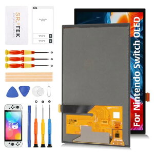 SRJTEK For Nintendo Switch 2021 OLED OEM tplfW^CU[AZu LCD fBXvC (t[Ȃ)pKX CpLbg