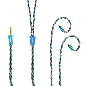 cooyin BJ �V���i�K�X�N�W�� ���P�[�u�� 0.78mm 2PIN �P�[�u�� �C���z�� HIFI���� 8�c �P������ Litz�҂ݍ��ݍ\�� SHUOER CONDUCTOR SINGER SOLOIST EJ07 TAPE PRO �ȂǂɓK������ �X�g���[�g�^ 4.4mm