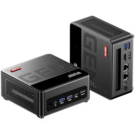 AOOSTAR GEM12 MAX ミニPC Ryzen 7 8845HS 32GB DDR5-5600MHz 1TB PCIe 4.0 SSD, Mini PC OCulink /2つのUSB4 /2つのSSDインターフェイス /2つの2.5G LAN /4つのUSB /4画面同時出力 WiFi6 Bluetooth5.2 (GEM12 MAX 8845HS