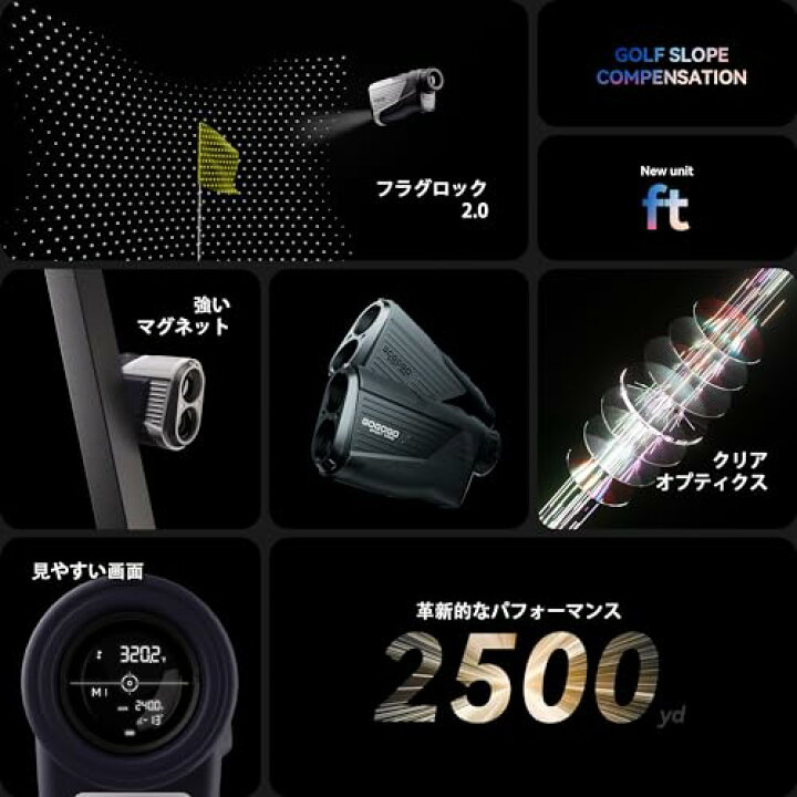 楽天市場】GOGOGO SPORT VPRO ゴルフ 距離計 レーザー レンジ 