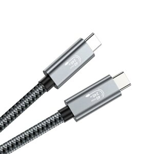 Thunderbolt 4 P[u 240W}[d 8KΉ 40 Gbps f[^] Type-C&Type-C P[u USB-C & USB-C MacBook/iPad/Air/iphone15ȂǑΉ (0.5m)