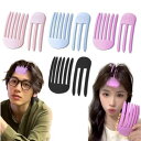 根元立ち上げクリップ 前髪 立ち上げ クリップ 固定額ヘアピン 2個セット 6歯＋3歯 レディー メンズ 毛根クリップ 根元櫛 ヘアルートクリップ 固定 スタイリングコーム ふんわり 便利 前髪カーラー ヘアカーラー 長髪と短髪用 男女兼用 (ピンク)