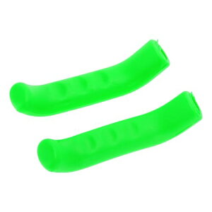BULLSPANN 自転車ブレーキレバー用シリコンスリーブ 衝撃吸収ブレーキハンドルカバー マウンテンバイク用ブレーキレバーグリップカバー グリーン 1対
