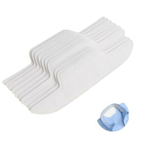 Stoooduo 襟汚れ防止テープ (10枚)帽子汚れ防止テープ ワイシャツ 襟汚れ防止 襟 汗取り シート パッド テープ 汗対策 汗 防止 襟 汗とりシート 汗吸収 汗止め 縫い付け不要 男女兼用