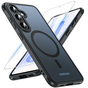 Hensinple Galaxy S25 �P�[�X MagSafe�Ή��E�K���X�t�B�����t�� �M�����N�V�[s25 �P�[�X ������ �ϏՌ� ���΂݂Ȃ� ����炭���[s25�P�[�X ����~�� �w��h�~ galaxy s25 �J�o�[ �}�O�l�b�g���� �}�O�Z�[