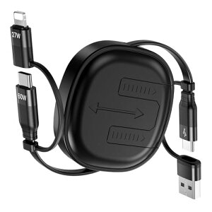 MINLU [dP[u 5in1 莮 [dR[h 5in1 USBP[u }` X}z[dP[u iPhone [dP[u USB-Type-CP[u iPhone16 15 14 13 12 Pro Max Xperia Galaxy S24 S23ȂǂɓKp(1.16m,ubN,