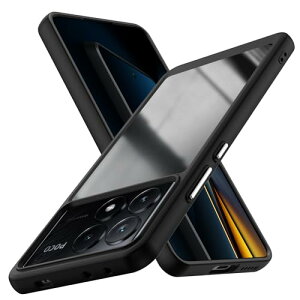 Xiaomi Poco X6 Pro �p �P�[�X�ϏՌ� PC�w��+TPU �Ռ��z�� �J�o�[ ���^ �y�� �N���A �C�菝�h�~ �w��h�~ �X���� �ϋv �g�ѕ֗� �_�� �J�����ی� Xiaomi Poco X6 Pro �X�}�z�P�[�X �i�u���b�N�j 1-PC x6p-04