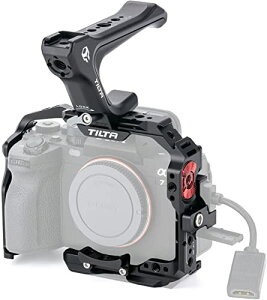 TILTA �t���J�����P�[�W Sony a7 IV a1 S3 R4 73 R3 A9�p�A�g�b�v�n���h����HDMI�P�[�u���N�����v�t���A�J�����P�[�W�x�[�V�b�N�L�b�g�r�f�I���[�r�[�f�搻�샊�O TA-T30-A-B
