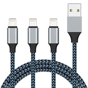 Atill for iPhone �[�d�P�[�u�� ���C�g�j���O�P�[�u�� 1M 3�{�Z�b�g Lightning �P�[�u�� �A�C�t�H�� �}���[�d ���ϋv�ґg�i�C���� USB �[�d�R�[�h USB���� �����f�[�^�]�� ���ϋv �f���h�~ iPhone iPad iPod 