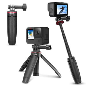 Ulanzi �J�����O�r 3way���B��_ 3�i�L�k �y�� GoPro�p �����^�ѕ֗� ���^ ��r �X�}�z�X�^���h �~�j�O�r ���O�r �Z���J�_ �J�����}�E���g �J�����A�N�Z�T���[ DJI OSMO ACTION/�S�[�v���Ή� vlog/��