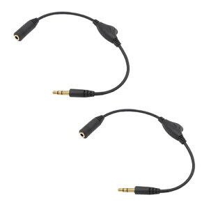 3.5mm �w�b�h�z������ �P�[�u�� 30cm �C���z�������P�[�u�� 2�Z�b�g �_�C���������ʒ����\ �����򉻖h�~ �C���z���W���b�N�����R�[�h ���ʒ��� (�u���b�N)