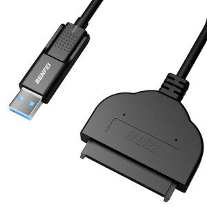 BENFEI SATA USB �ϊ� �P�[�u�� �A�_�v�^ 2in1 USB-C/USB 3.0 - SATA III 2.5 �C���` SSD/HDD�n�[�h�h���C�o�[�A�_�v�^ �܂�SSD 2TB�ASSD 1TB 2.5�C���`SSD/HDD�Ȃǋ��d�s�v