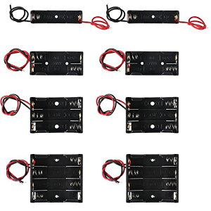 DIANN 8pcs AAA Battery Holder Set 1/2/3/4xAAA Holder Case 1.5V AAA Battery Box with Wires for Electric DIY