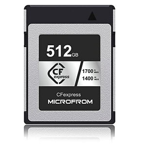 MICROFROM �f�W�^�� �������[�J�[�hCFexpress Type B�������\ �ǂݏo�����x1700MB/s �������ݑ��x1400MB/s 8K RAW����L�^�Ή� 512GB