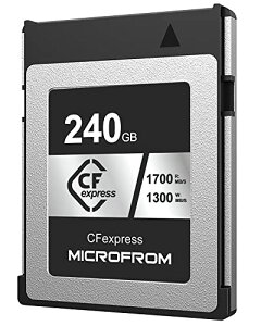 MICROFROM �f�W�^�� �������[�J�[�hCFexpress Type B�������\ �ǂݏo�����x1700MB/s �������ݑ��x1300MB/s 8K RAW����L�^�Ή� 240GB