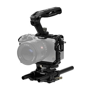 TILTA �J�����P�[�W FX3 FX30 Xeno�g�b�v�n���h���ALWS�x�[�X�v���[�g�A�_�v�^�[ �^�C�vIII�A���j�o�[�T��15mm LWS�x�[�X�v���[�g �x�[�V�b�N�L�b�g �u���b�N TA-T16-A-B