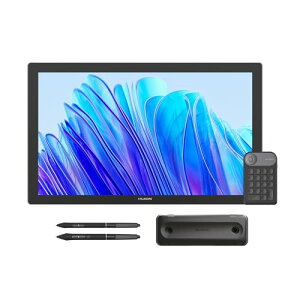 HUION �t�^�u Kamvas Pro 19 4K UHD(3840*2160) 18.4�^ �t���y���^�u���b�g Pentech4.0���� �y��2�{������f�o�C�X�t �X�^���h���� �C���X�g���� �e�����[�N ���G�`�� �L�����o�X�K���X2.0