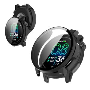 For COROS PACE Pro �p �P�[�X �J�o�[KONXISA�X�}�[�g�E�H�b�` �P�[�X+�t�B���� ��̌^�iPC�P�[�X+�����K���X�t�j���E�ȒP �����ߗ� �C�菝�h�~ �Ռ��z�� �����[�d�\ �S�ʕی�i�u���b�N�j