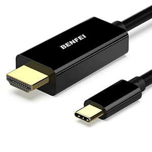 BENFEI 1.8m USB Type C - HDMI �P�[�u��4K@60Hz UHD�f���o�̓^�C�vC to HDMI �ϊ��A�_�v�^ Thunderbolt 3/4 �݊� iPhone 15 Pro/Max, MacBook Pro/Air 2023, iPad Pro, iMac, S23, XPS 17