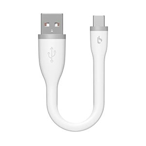 Type-C �P�[�u�� BigBlue 15cm USB-A to USB-C�P�[�u�� �^�C�vC USB 2.0 C�^�C�v �}���[�d ���ϋv �VMacBook LG G5 Nexus 5X ChromeBook Pixel Zenfone3 Xperia XZ�Ή� (�z���C�g)