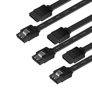 BENFEI SATA�P�[�u�� (�X�g���[�g�^) 45cm 3�{�Z�b�g SATA3 6Gbps �Ή� ���b�`�t�� SSD��HDD����-�u���b�N