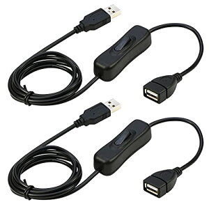 YFFSFDC USB A �I�X ���X �����P�[�u�� 1m ON/OFF �X�C�b�`�t�� �f�[�^�]�����T�|�[�g���i2�{����)