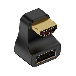 Poyiccot HDMI U���^�A�_�v�^�A8K HDMI�ϊ��A�_�v�^�[ 180�x �p�x�ύX HDMI2.1 �I�X to ���X�A�_�v�^�A �����HDMI�����A�_�v�^8K@60Hz 4K@120Hz TV Stick PC�Ή� �����b�L 1�Z�b�g