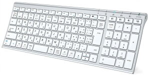 iClever �L�[�{�[�h Bluetooth ���C�����X �p���^�O���t ���{��JIS�z�� 3�䓯���ڑ��\ �e���L�[�t�� �t���T�C�Y �����^ �É��݌v �[�d��Type-C ���� �R���p�N�g ���b�v�g�b�v �p�\�R���p �X�}�z PC 
