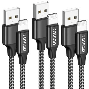 iPhone �[�d�P�[�u�� ���C�g�j���O�P�[�u�� 1M 3�{�Z�b�gMFi�F��Lightning�P�[ �u�� RAVIAD �A�C�t�H���[�d�P�[ �u�� �}���[�d Lightning�[�d�R�[�h phone�P�[ �u�� �f���h�~ �����ϋv iPhone 14/14 Pro Max/13/13
