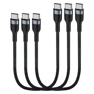 USBC-USBC�P�[�u��30cm 3�{, PD 60W 0.3m �^�C�vC�}���[�d�R�[�hGalaxy S21 / S21 + / S20 + Ultra Note 20�APixel 4/3 XL�AMacBook Air iPad Pro2020�ƌ݊���������܂�