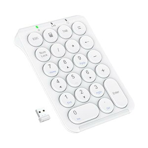 iClever �e���L�[ ���C�����X 2.4G ���� �L�[�{�[�h �p���^�O���t�� Type-C�[�d �����^ Tab�L�[�t�� �����^�ѕ֗� ���� �i���o�[�p�b�h �Ў�f�o�C�X ���ϋv PC �m�[�g�u�b�N�p Windows�Ή� IC-KP09 (�z