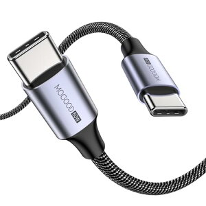 MOGOOD USB C �P�[�u��, 60W �}���[�d PD�Ή� �^�C�vc �P�[�u��(1M), �����ϋv���̃i�C�����f�� iPhone 15�AMacBook Pro�AiPad �AGalaxy S24�ASwitch�AXperia���^�C�vC�f�o�C�X