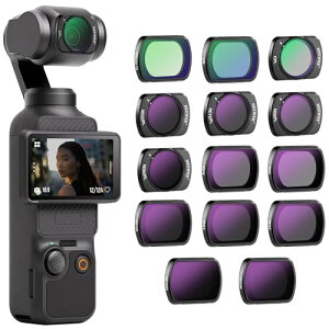 NEEWER ���CND & CPL & ���ʃt�B���^�[�Z�b�g �R���p�`�u�� OSMO Pocket 3 14�� HD CPL ND8 ND16 ND32 ND64 ND128 ND256 ND1000 ND8/PL ND16/PL ND32/PL ND64/PL/���Q�y��/�u���b�N�g�U1/4�t�B���^�[ ���� �������