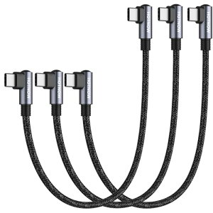 HOTNOW �Z��USB C����USB C�P�[�u�� 30cm 3�{�C ���p0.3 m PD 65 W USB 2.0�}���[�d�P�[�u���́AUSBC�g�ѓd�b��@��ɓK���Ă��܂�
