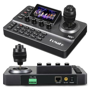 FoMaKo NDI PTZ �R���g���[���[ PoE�Ή� �v���r���[��� ���C�u�z�M�p IP Visca PELCO D/P RS232 RS485�Ή� PTZ�J���� �R���g���[���p NDI�o�[�W����|KC606N�iNDI�o�[�W�����j
