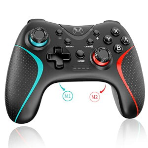 Switch �R���g���[���[ 2025�A�b�v�O���[�h Switch2 �R���g���[���[ Sungale �X�C�b�` �v���R�� �����A��/�A�˃z�[���h �w�ʃ{�^���t�� �}�N���@�\ Bluetooth5.0�ڑ� 6���W���C���Z���T�[ 10���ԘA���g