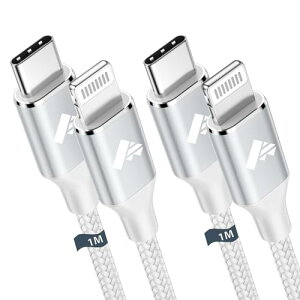 ���C�g�j���O�P�[�u�� USB C 1M Aioneus Type C ���C�g�j���O �P�[�u�� 2�{�Z�b�g iPhone �[�d�P�[�u�� �^�C�vC PD�����[�d �i�C�����҂� �R�[�h USB C Lightning iPhone 14 13 12 11 Pro Max Plus 8 7 6 SE3 �ɑΉ�