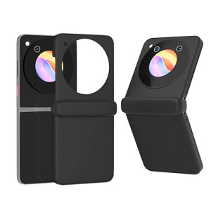 Casesmo ZTE Libero Flip �p�P�[�X Nubia Flip 5g �X�}�z�P�[�X ZTE Libero Flip/Nubia Flip 5g �p �u���b�N �J�o�[ ���^ �ϏՌ� PC�f�� ���ϖh�~ �y�� �w��h�~ �X�g���b�v�z�[���t�� ZTE A304ZT/ NX724J �ی�J�o�[�C 