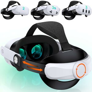 Elekasumi Meta Quest 3S/Quest 3/Quest 2�p �w�b�h�X�g���b�v �m�u���߉\ �X�g���b�v�����T�|�[�g �����\ ���K�݌v & ���͌y�� VR�w�b�h�Z�b�g�A�N�Z�T���[ S
