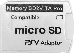 Chaojibao 1�o�[�W����SD2Vita 5.0�������[�J�[�h�A�_�v�^�[�APS Vita PSVSD�}�C�N��SD�A�_�v�^�[PSV 1000/2000 PSTV FW 3.60 (�z���C�g)