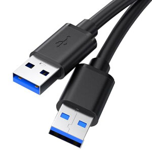 USB 3.0 �P�[�u�� �^�C�vA-�^�C�vA �I�X-�I�X �����R�l�N�^���� �f�[�^���C�� �m�[�g HDD�ATV Box�A�J�����ADVD�v���[���[�A�v�����^�A���f���Ȃǂƌ݊������� �p 0.6m (�u���b�N)