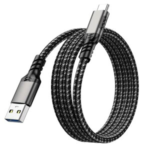 USB-A to USB-C �P�[�u�� USB Type C�P�[�u��10Gbps�f�[�^�]�� 60W�}���[�d USB3.2 Gen2�W�� ���ϋv�i�C�����҂� Nintendo Switch�AXperia�AAQUOS�AGalaxy�APixel��Type-c�@��Ή� (0.5m)